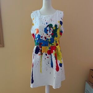 Colorful Paint Splatter Dress